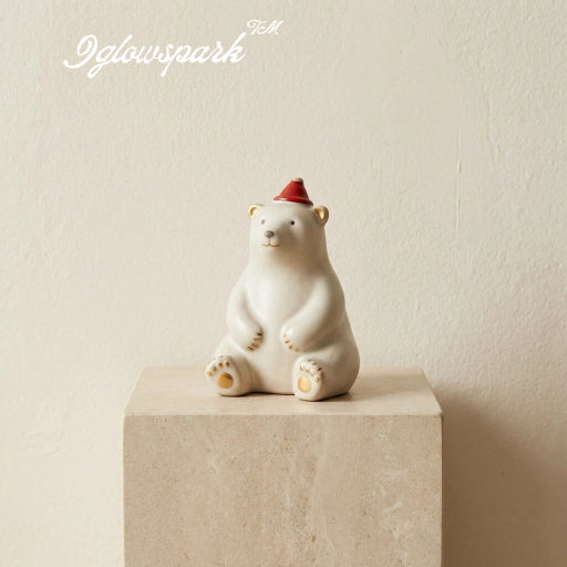 Iglowspark™ SnowCap Buddy Polar Bear Figurine